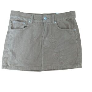 MANGO MID WAIST CORDUROY MINI SKIRT🐪🤎